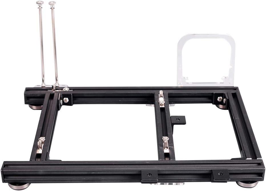 ITX Test Bench Computer Case PC Test Bench, ITX Computer Open Air Case Bracket Aluminum DIY Bare Frame, ATX Case Open Air Computer Case ITX Motherboard Test Bench-Black