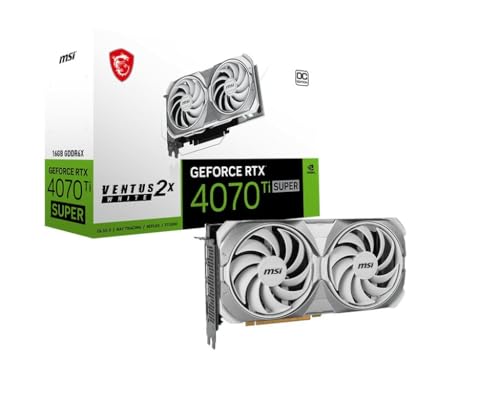 MSI GeForce RTX 4070 Super 12G Ventus 3X OC Gaming Video Card - 12GB GDDR6X, PCI Express Gen 4, 192-bit, 3X DP v 1.4a, HDMI 2.1a (Supports 4K & 8K HDR)