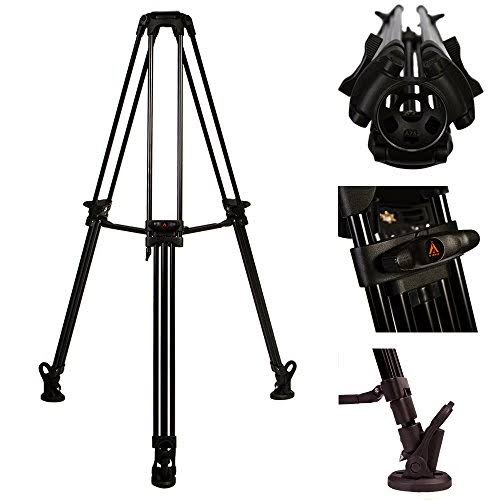 E Image EG03A2 2 Stage Aluminum Tripod Black