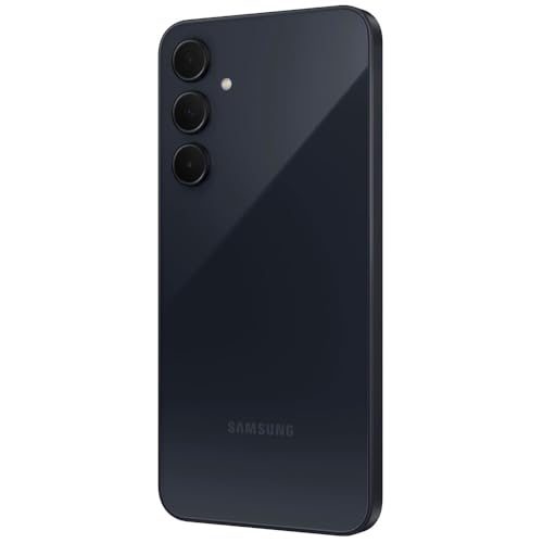SAMSUNG Galaxy A35 5G (128GB, 2024) 6.6" 120Hz AMOLED, Octa-Core (5nm), 50MP Triple Camera (Fully Unlocked for AT&T, T-Mobile, Verizon, Global 4G VoLTE) A356U (w/ 128GB SD Card, Navy) (Renewed)