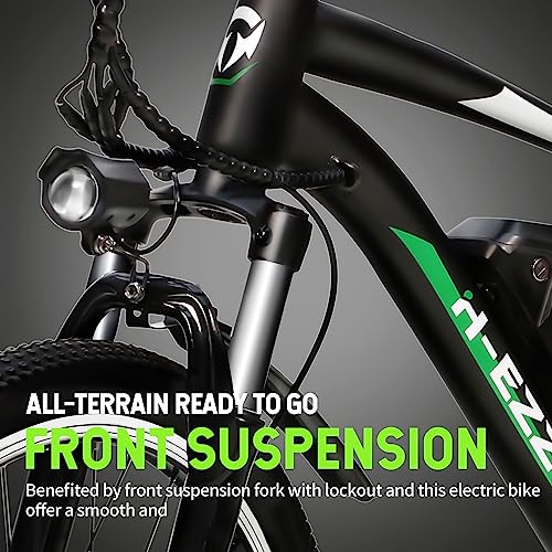 FEOFFY Electric Bike for Adults 350/750W Electric Bikes 26" Electric Mountain Bike Shimano 21 Speed Gears Electric Bicycle 36V 10.4Ah/48V 10.4Ah Removable Battery,Free Lock