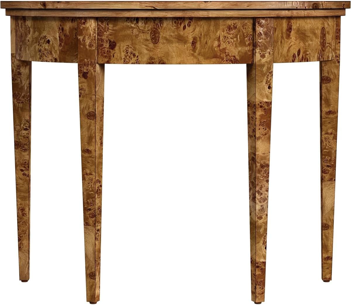 Butler Specialty Company Hampton Burl Wood Demilune 36" Console Table - Brown