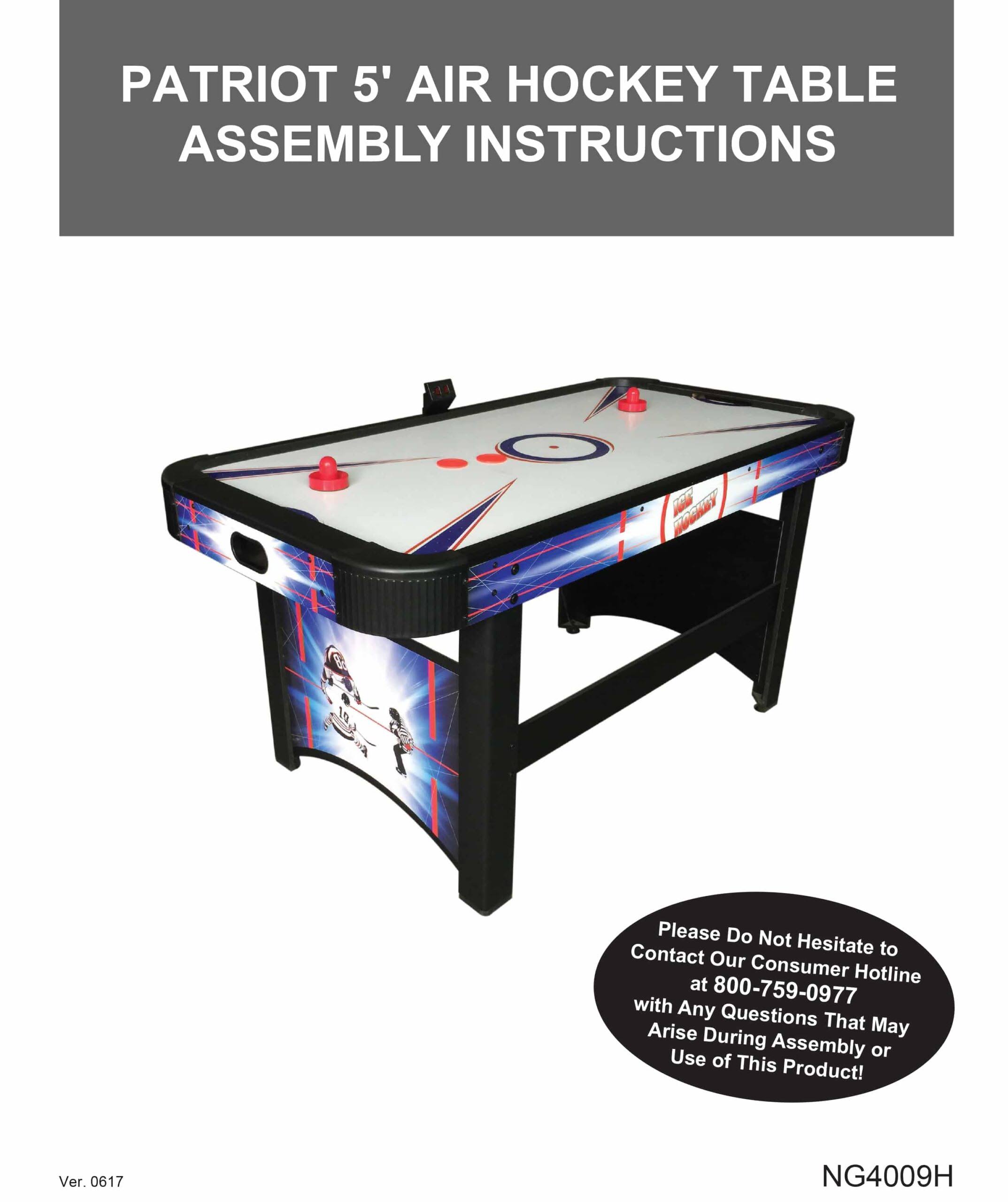 Hathaway 4 ft. Hat Trick Air Hockey Table