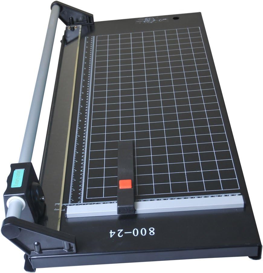 CALCA 24 Inch Precision Rotary Paper Cutter Paper Trimmer 24 inch Manual Sharp Photo Paper Trimmer and Cutters