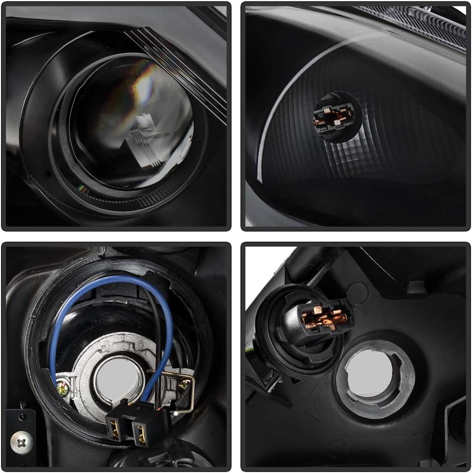 ACANII - For 2010-2013 Infiniti G37 11-12 G25 Q40 4-Door Sedan Black Smoke w/LED Tube Sequential Signal DRL Headlights