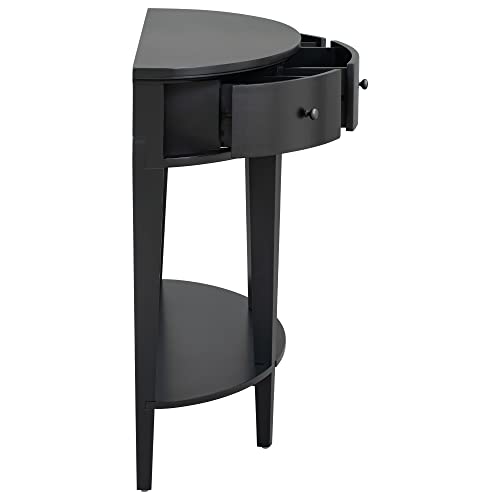 Half Moon Table,Entryway Table,Half Circle Table,Half Moon Entry Table Home Decor,Half Moon Console Tables for Entryway,Hallway Table,Hall Tables for Entryway Narrow with 3 Drawers and 1 Shelf