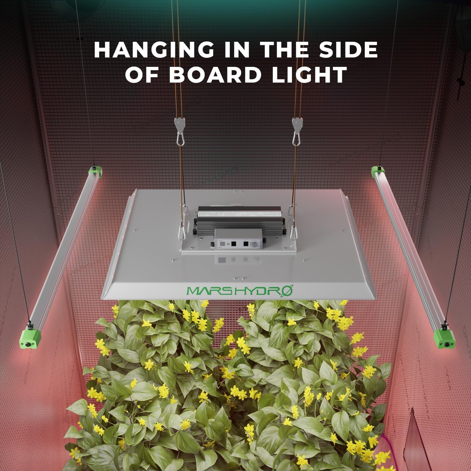 MARS HYDRO 2024 TSW2000 300Watt LED Grow Light 3x3ft with 2024 ADLITE IR15 IR Led Grow Lights Bars