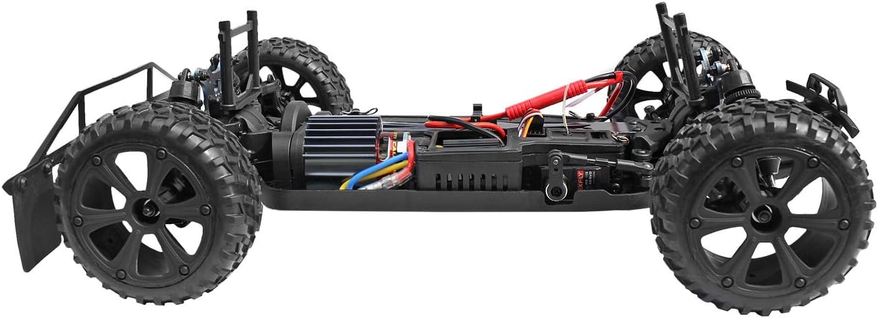 Redcat Racing Blackout SC 1/10 Scale Electric Short Course Truck with Waterproof Electronics Vehicle, Red