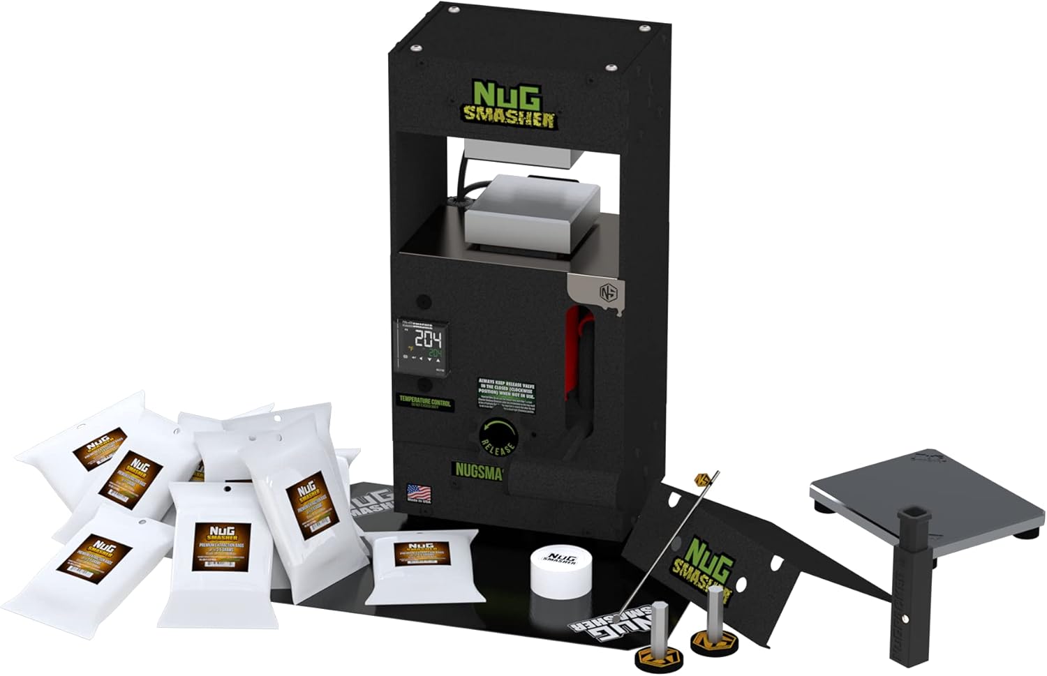 NS OG Basic Bundle Includes: OG, (7) Packs of Premium Press Bags, Silicone Mat, Magnet, and a Everything Tool."Rosin Made Simple"