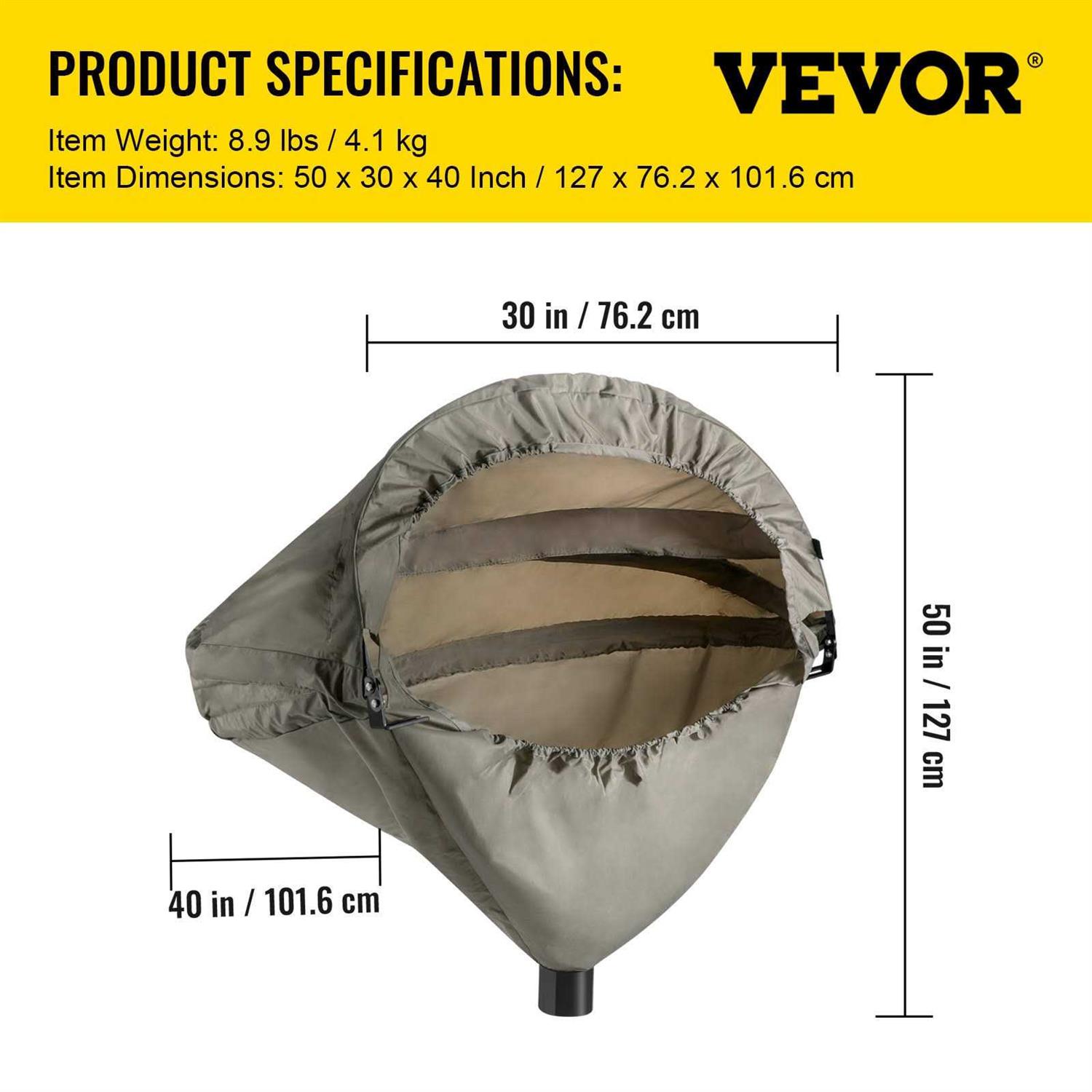 VEVOR Miter Saw Hood 5000-L Dust Solution For Miter Saws Chop Shop Dust Collection