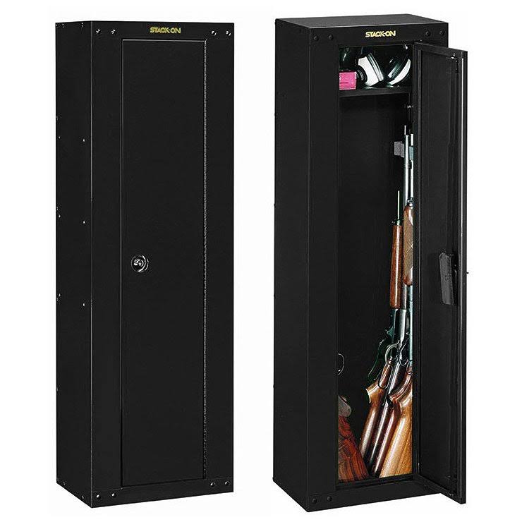 Stack on 8-Gun Ready to Assemble Security Cabinet Black