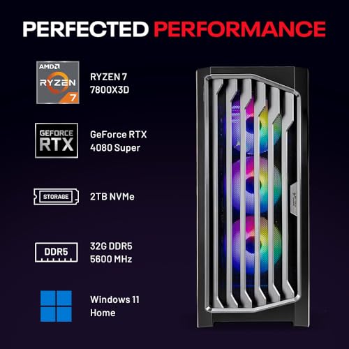 Skytech Shadow 3.0 Gaming PC Desktop - Intel Core-i7 9700KF 3.6GHz, RTX 2060 6GB, 16GB DDR4 3000, 1TB SSD, AC WiFi, Win 10 Home, Black