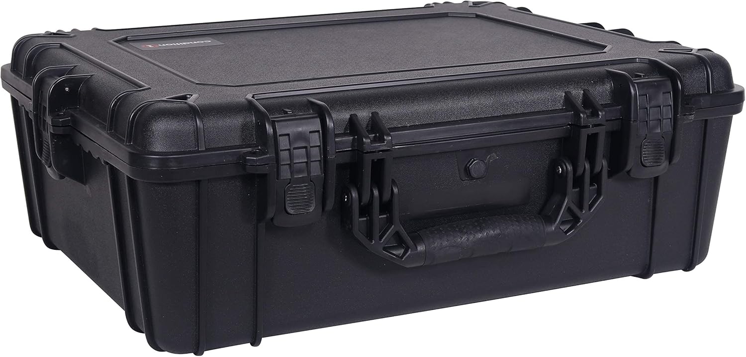 Condition 1 25 XL Waterproof Protective Hard Case with Foam, Black - 25 x 20 x 8 #839 IP67 Watertight Dust Proof and Shock Proof TSA Approved Portable Trunk Carrier