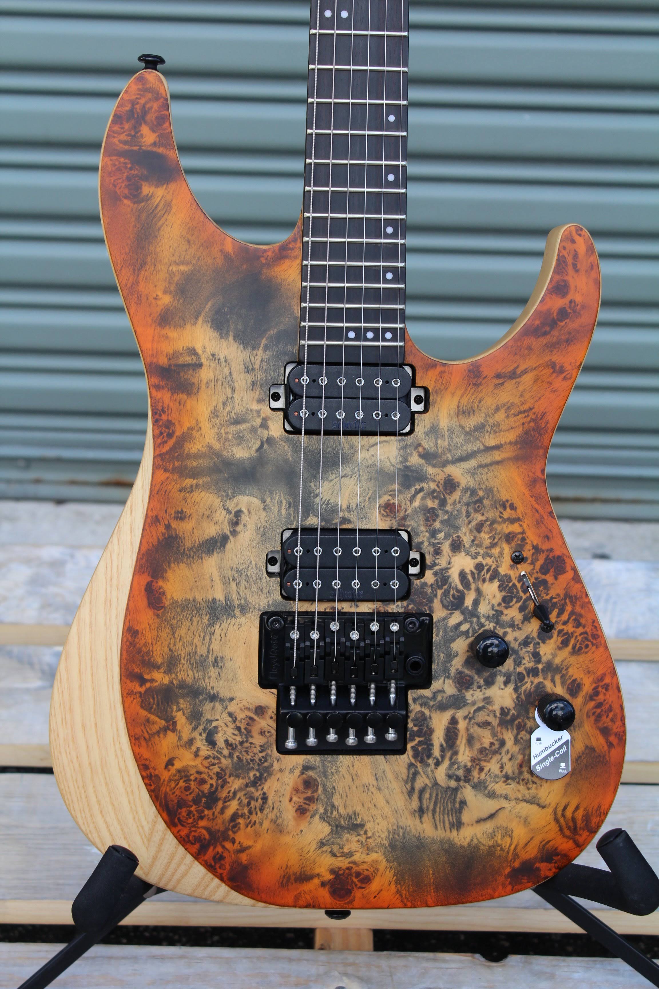 Schecter Reaper-6 FR Electric Guitar (Satin Inferno Burst)
