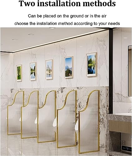 Urinal Screen Toilet Partition, Urinal Partition Wall-Mounted Men Urinal Privacy Screen, Translucent Glass Panels Partition Protection Screen (Bianco Partition*2)