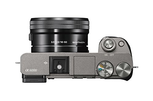 Sony Alpha a6000 Mirrorless Digitial Camera 24.3MP SLR Camera with 3.0-Inch LCD (Black) w/ 16-50mm Power Zoom Lens (Renewed)