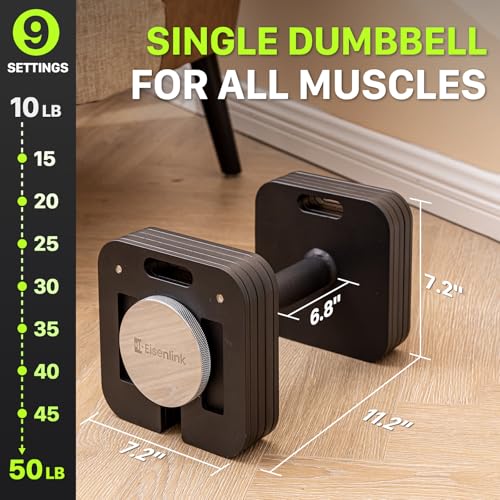 Adjustable Dumbbell Set, 10-50/80lb, 5lb Increments, Quick-Lock Square Weight Dumbbells for Home Gym Fitness (50/80lb×2)