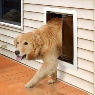 PlexiDor Performance Pet Door Large Wall Mount White