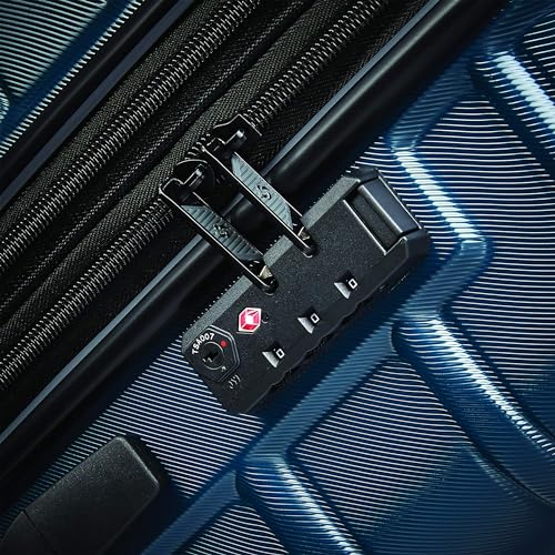 Samsonite Omni 2 Hardside Expandable Luggage with Spinner Wheels, 2-Piece Set (19/24), Lagoon Blue