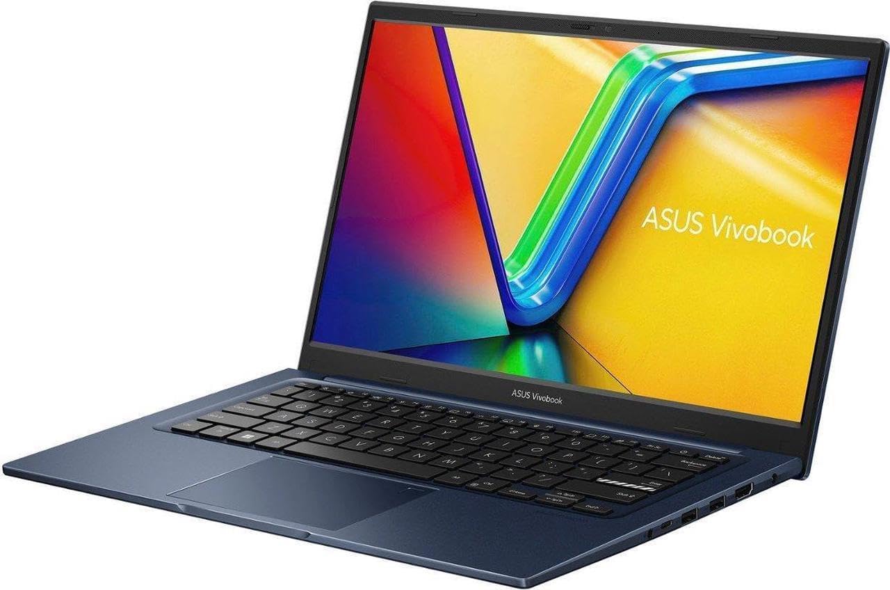 ASUS Vivobook 14" FHD Laptop | Intel Core i3-1215U | Intel Iris Xe Graphics | HDMI | Blue | 24GB RAM | 512GB SSD | Windows 11 S | Bundle with USB 3.0 Hub