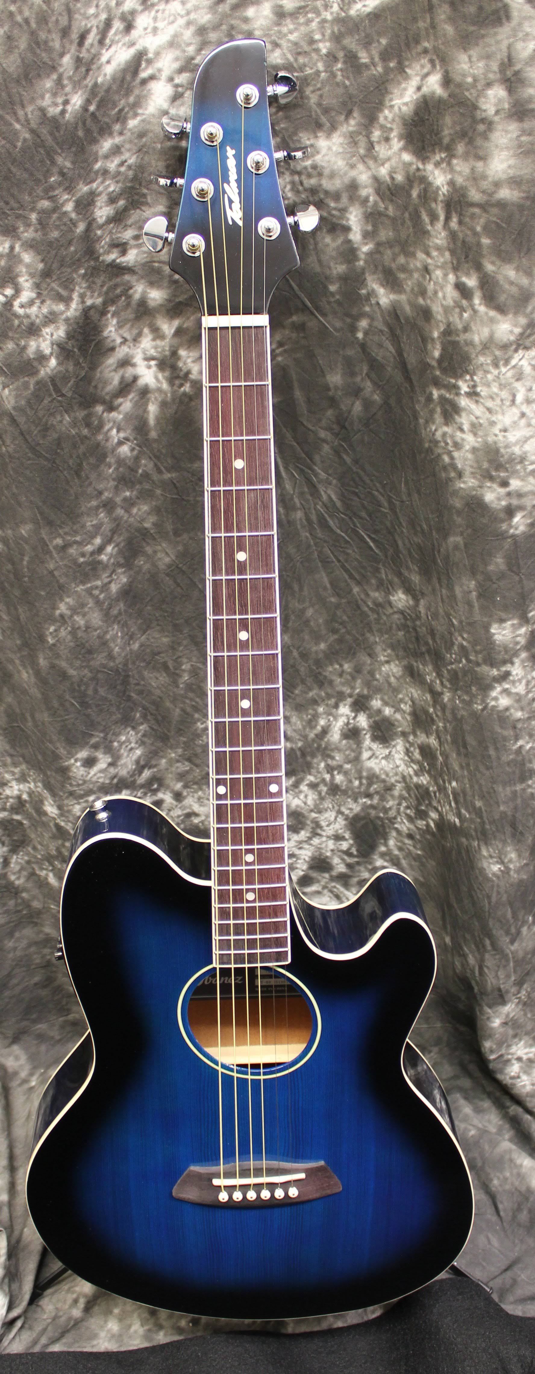 Ibanez Talman Acoustic Electric Guitar - Transparent Blue Sunburst