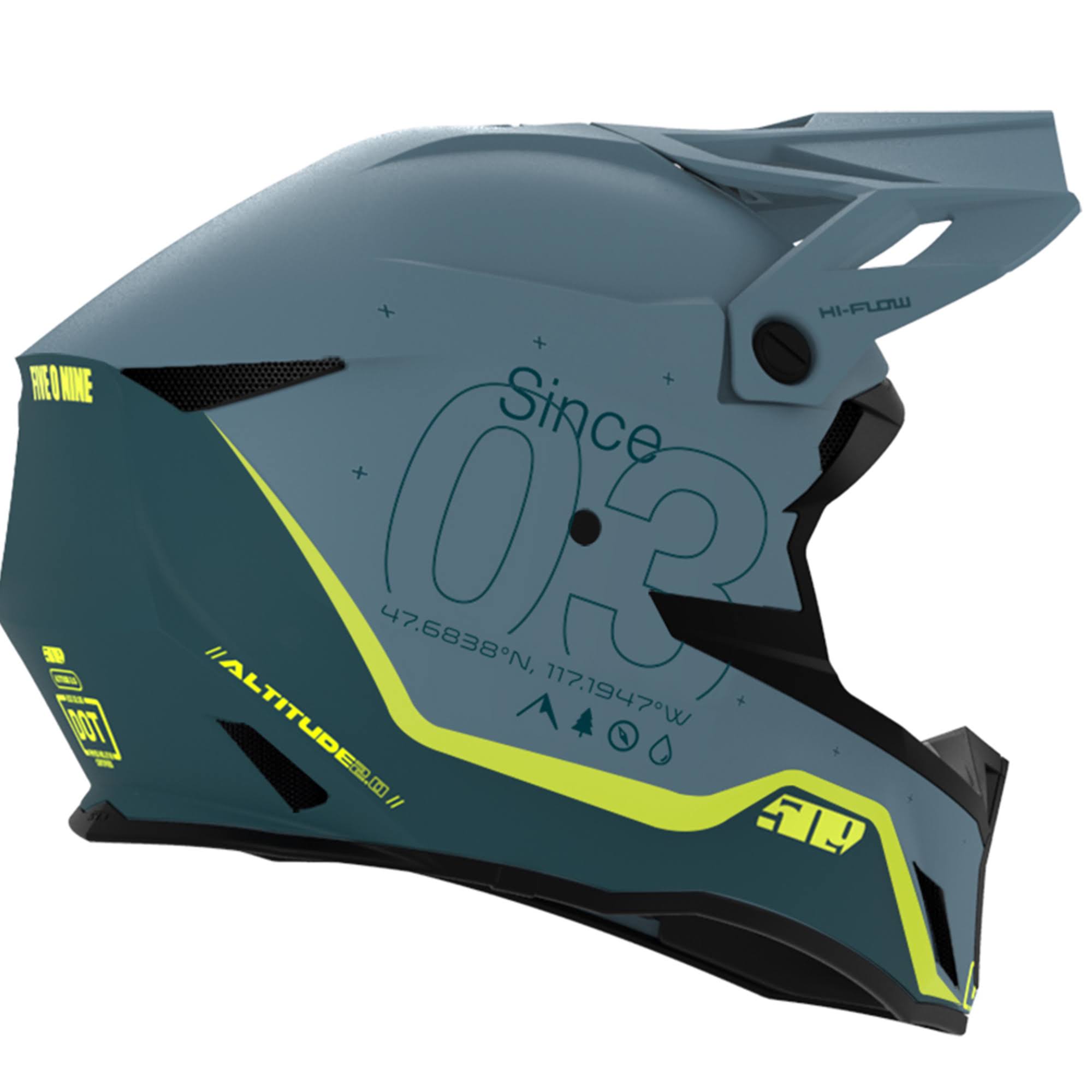 509 Altitude 2.0 Offroad Helmet (Sharkskin - Large)