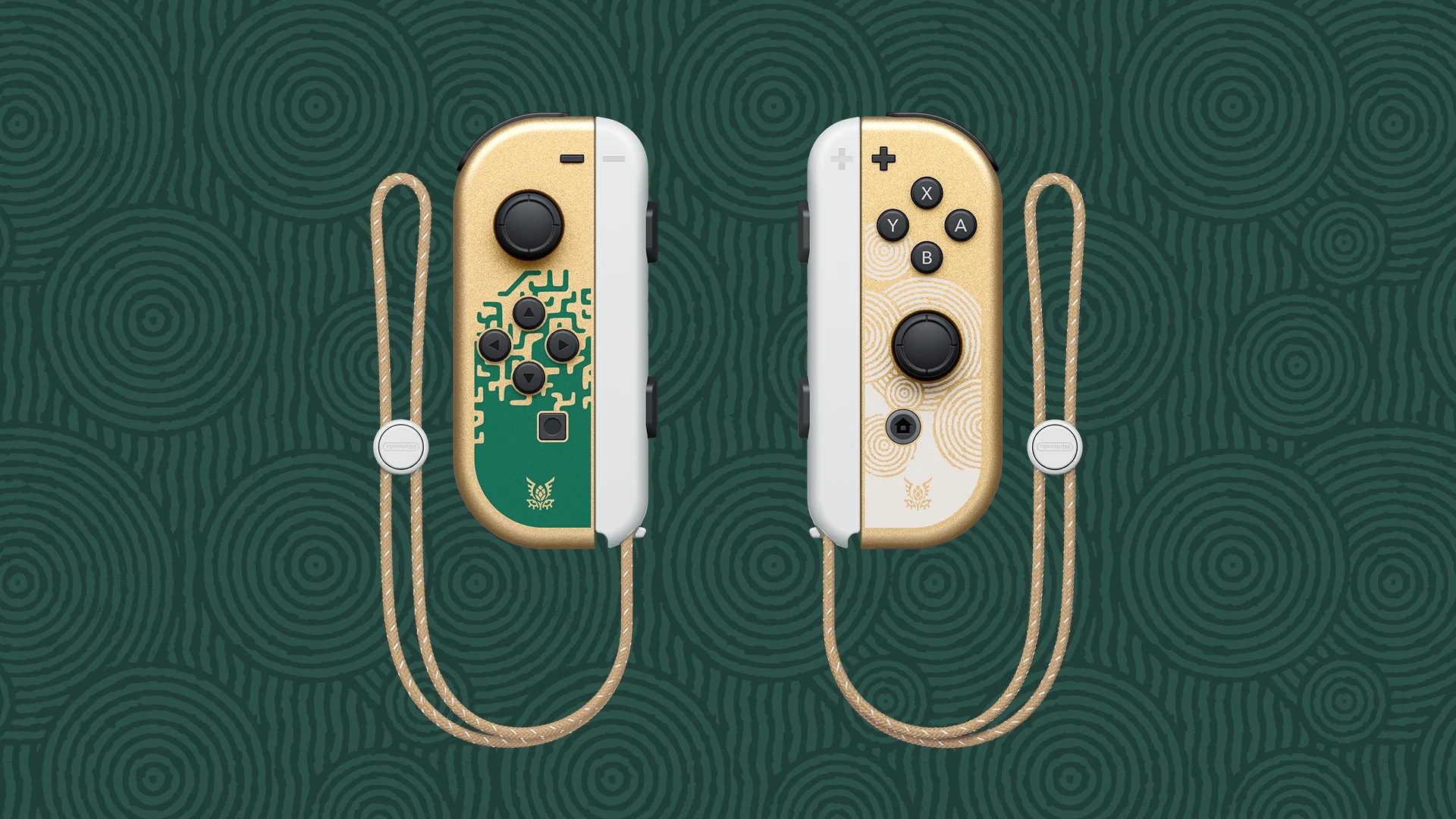 2023 Nintendo Switch OLED Zelda Edition, Green & Gold Joy-Con 64GB Console, Hylian Themed Dock, Zelda: Tears of the Kingdom Game, Mytrix Brownie JoyPad & 3 Accessories: 6 in 1 Bundle - JP Version