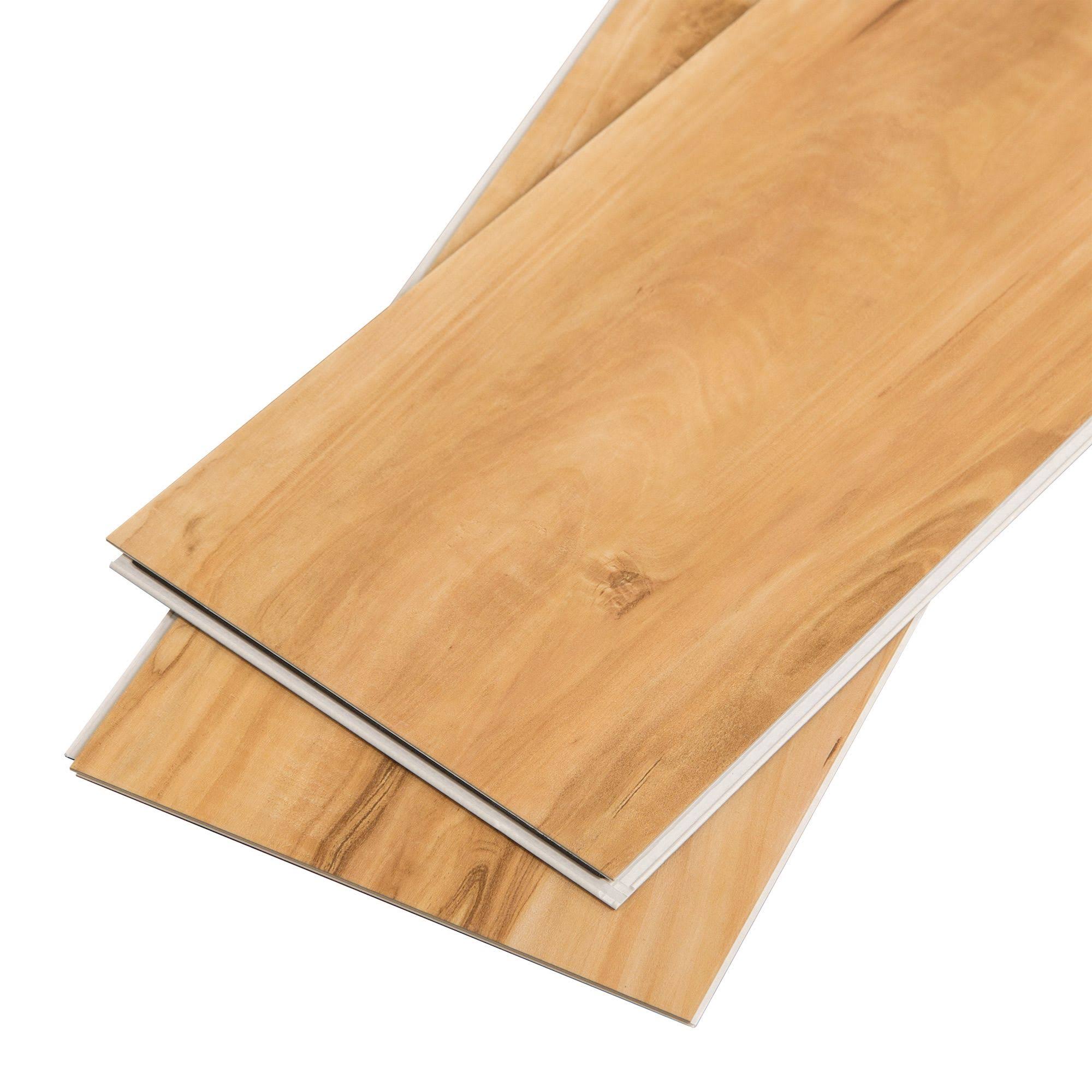 Cali Vinyl Blonde Ale Pro Wide and Click Vinyl Plank Flooring, 23.77sq.ft./box, 10 Planks, 48x22 x 7-1/8x22 x 7/32