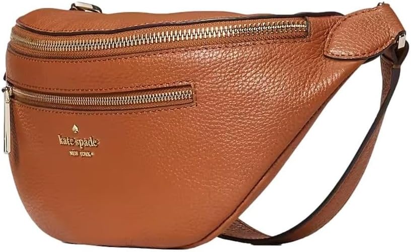 Kate Spade New York Leila Leather Belt Bag Fanny Pack in Warm Gingerbread