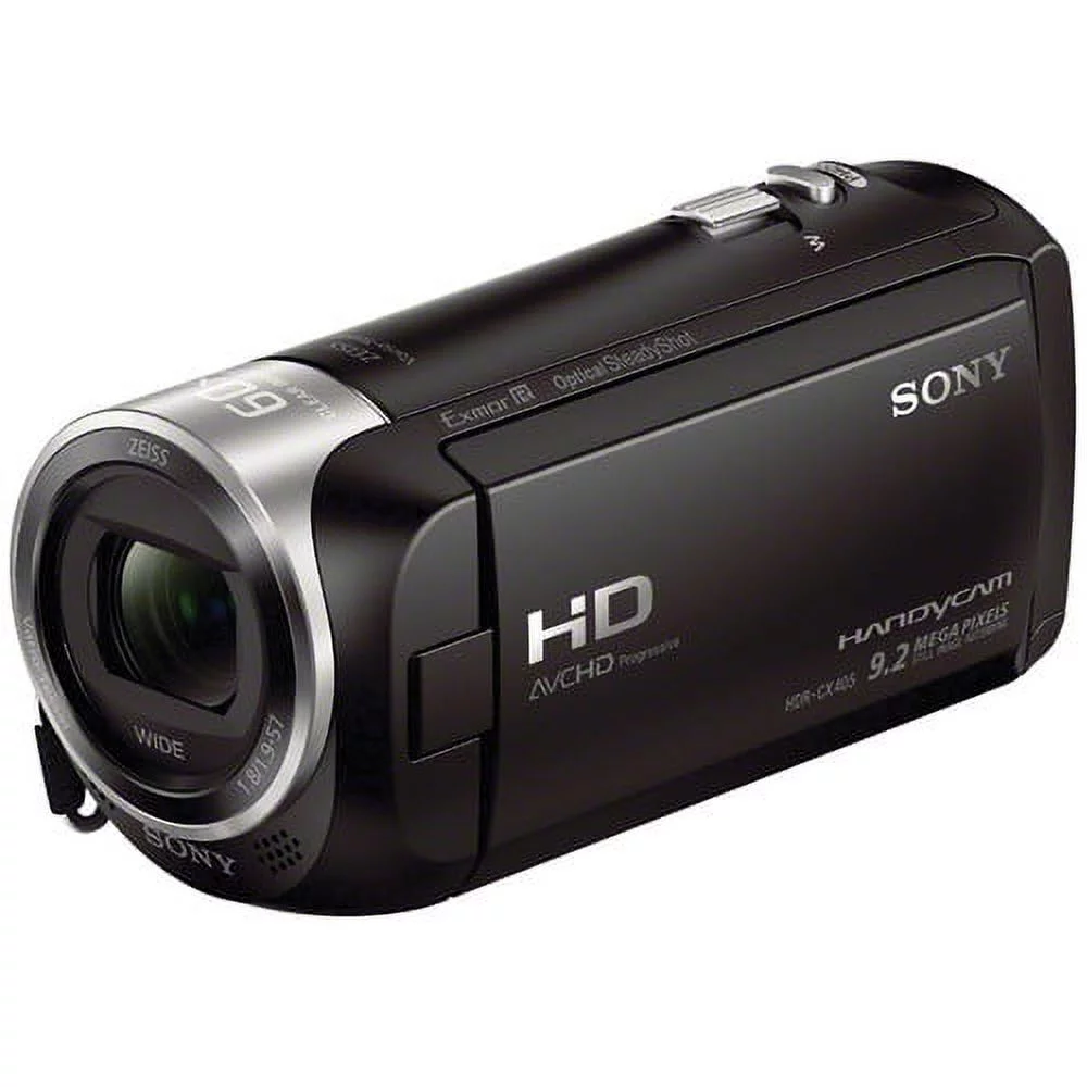 Sony HDR-CX405 1080p Full HD Handycam Camcorder Bundle with Camera Gadget Bag, Flex Pod Tripod and More Accessories