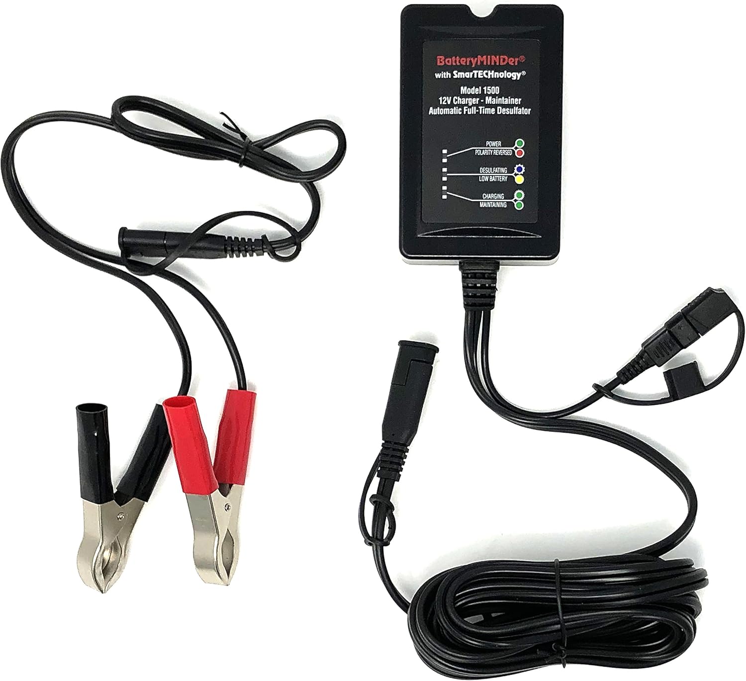 BatteryMINDer 1510: 12 Volt-1.5 Amp Battery Charger, Battery Maintainer, and Battery Desulfator �C Designed for Cars, Trucks, Motorcycles, ATV, Boats, RV