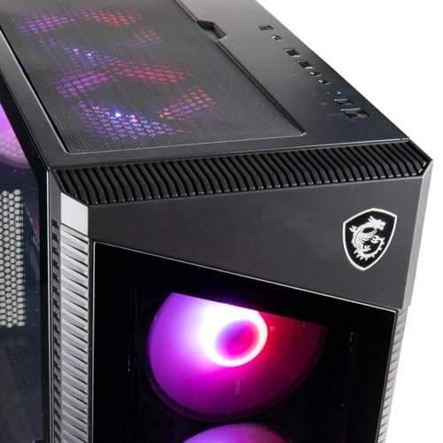 MPG Velox by MSI Gaming Desktop (NVIDIA GeForce RTX 4070 12GB, Intel 24-Core i9-14900KF Processor, 32GB DDR4 RAM, 1TB NVMe SSD + 3TB HDD, Windows 11 Home) Gamer PC Computer