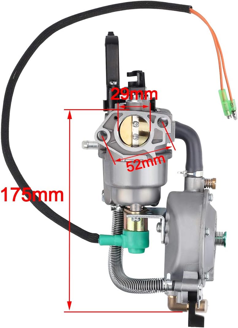 Hipa Generator Dual Fuel Carburetor LPG CNG Conversion kit 4.5-5.5KW GX390 188F Manual Choke
