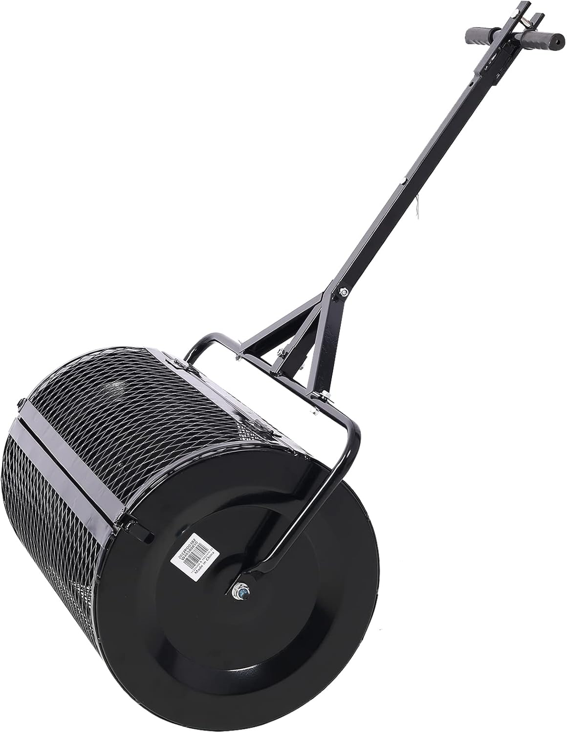 Peat Moss Spreader 36inch,Compost Spreader Metal Mesh,2 in 1 ATV and T Shaped Handle for Planting Seeding,Lawn and Garden Care Manure Spreaders Roller
