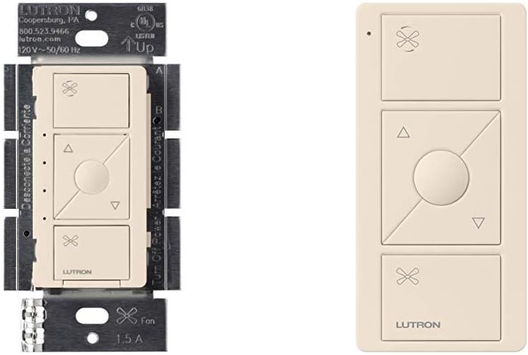 Lutron PD-FSQN-WH Caseta Wireless Smart Fan Speed Control, White