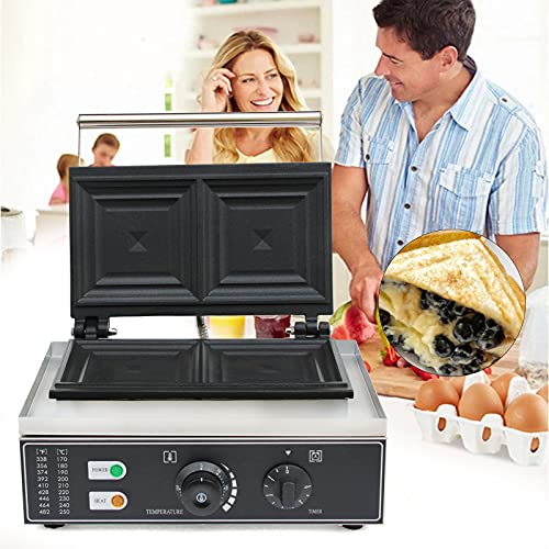 Commercial Waffle Maker Electric Baker Machine Waffle Bites Maker Bubble Waffle Ball Machine Electric Baking Pan Machine Fast Heating Uniform Temperature Non-Stick Pan Energy Saving