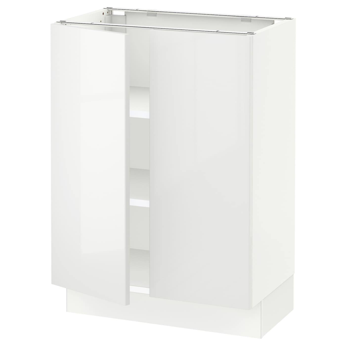 IKEA - SEKTION Base Cabinet with shelves/2 Doors, white/Ringhult White, 24x15x30 39338618