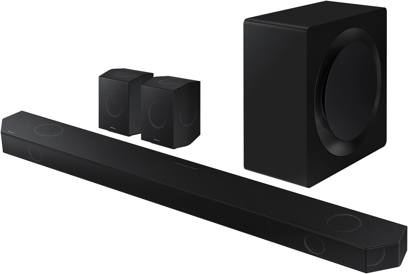 SAMSUNG HW-Q990D Q-Series 11.1.4 ch. Wireless Dolby Soundbar with Q-Symphony (2024) (Renewed) Bundle with 2 Year Enhanced Protection Pack