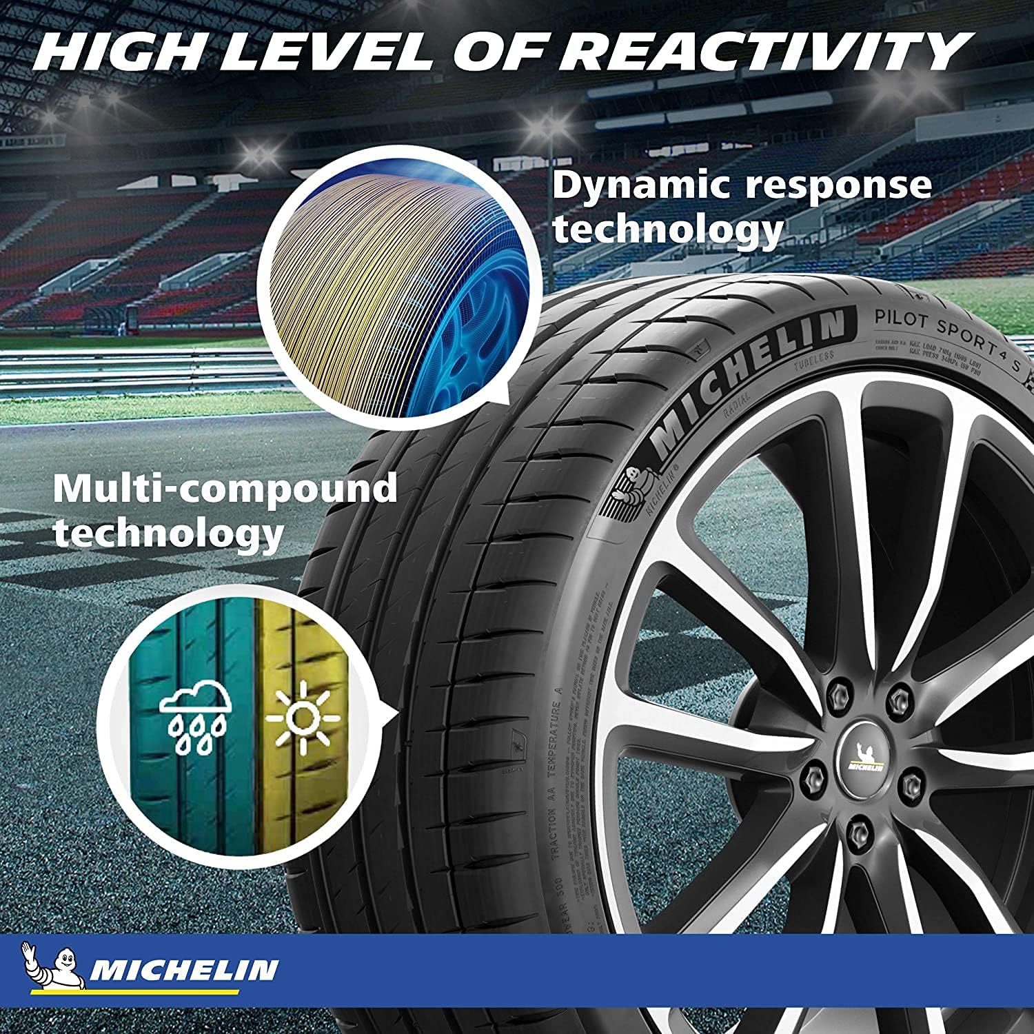 MICHELIN Pilot Sport 4 S Summer Tire 255/30ZR20/XL (92Y) ZP
