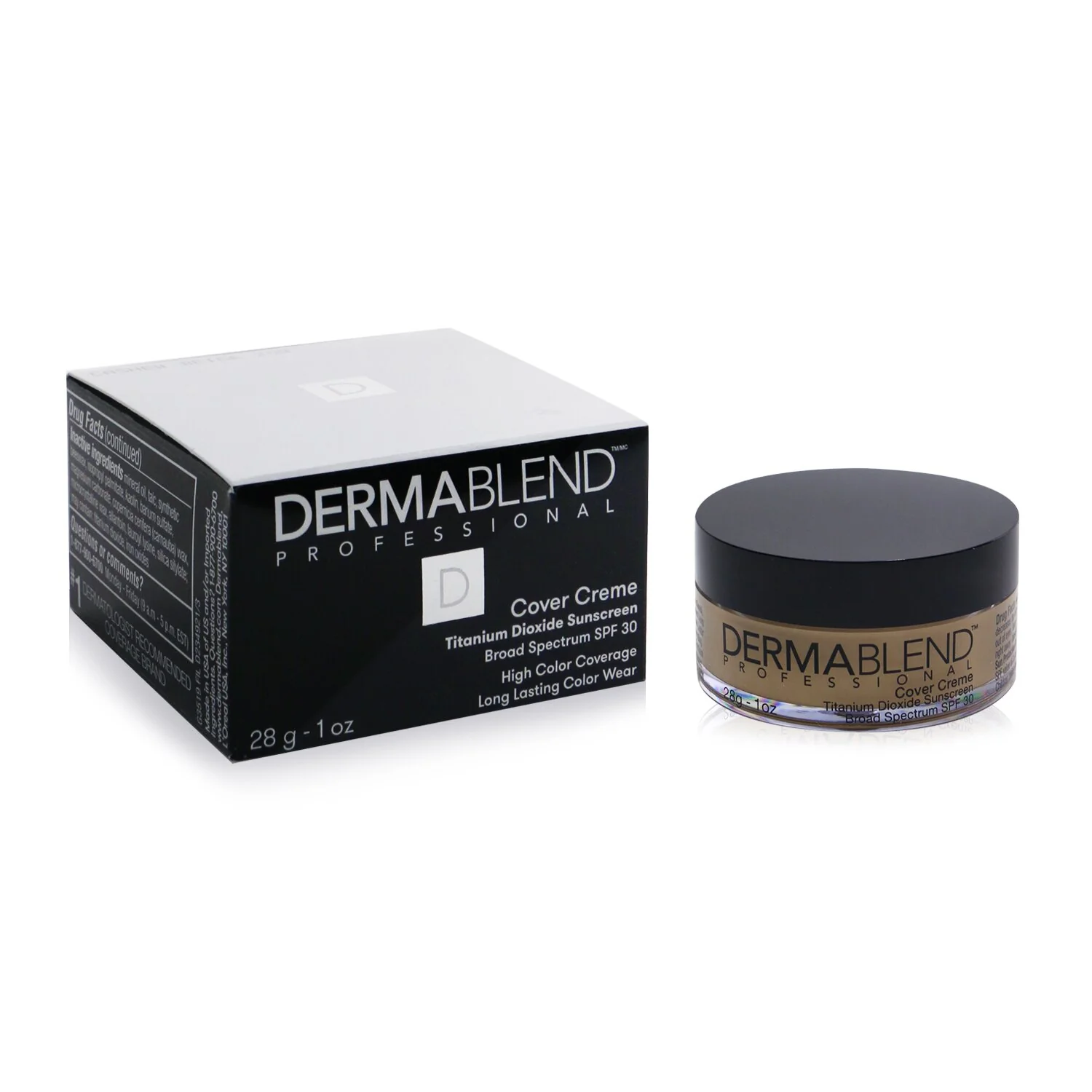 Dermablend Cover Creme Broad Spectrum SPF 30 (High Color Coverage) - Cool Beige  28g/1oz