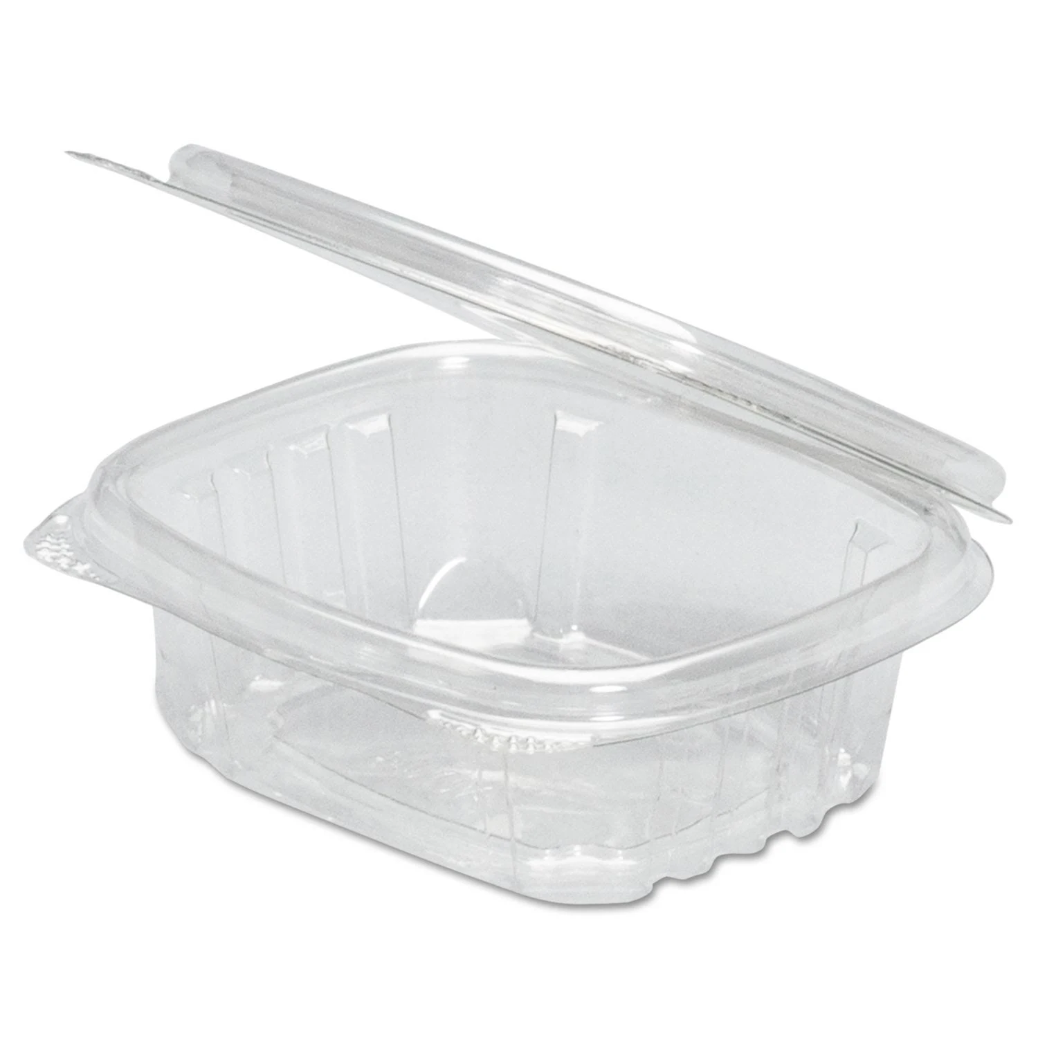 Genpak AD24 24 oz. Clear Hinged Deli Container - 200/Case