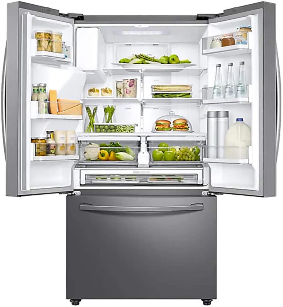 SAMSUNG RF28R6201SR 28 cu. ft. 3-Door French Door, Full Depth Refrigerator with CoolSelect Pantry(TM) in Stainless Steel
