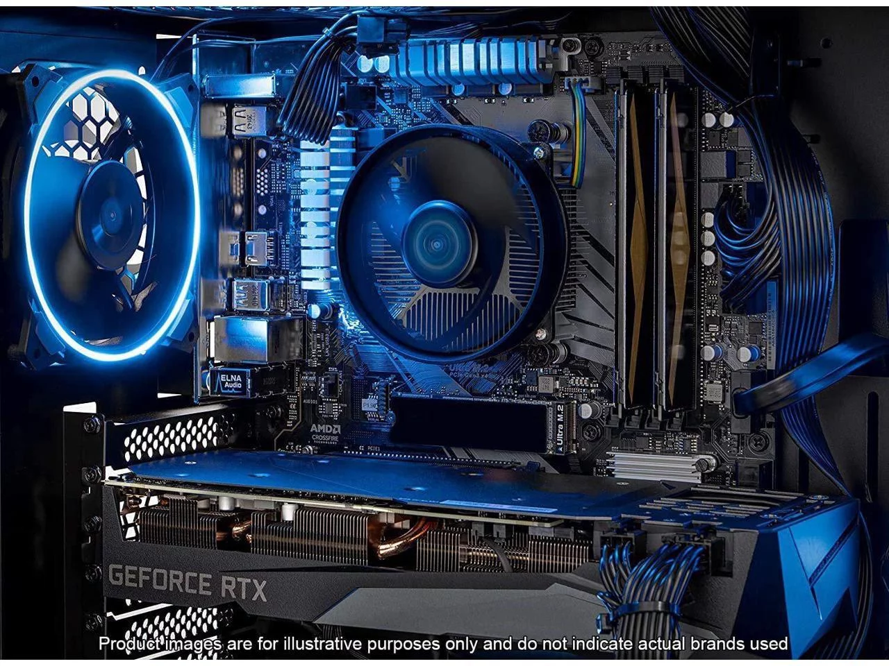 Skytech Azure Gaming PC Desktop, AMD Ryzen 5, Nvidia RTX 3060, 1TB SSD, 16GB RAM, Windows 11