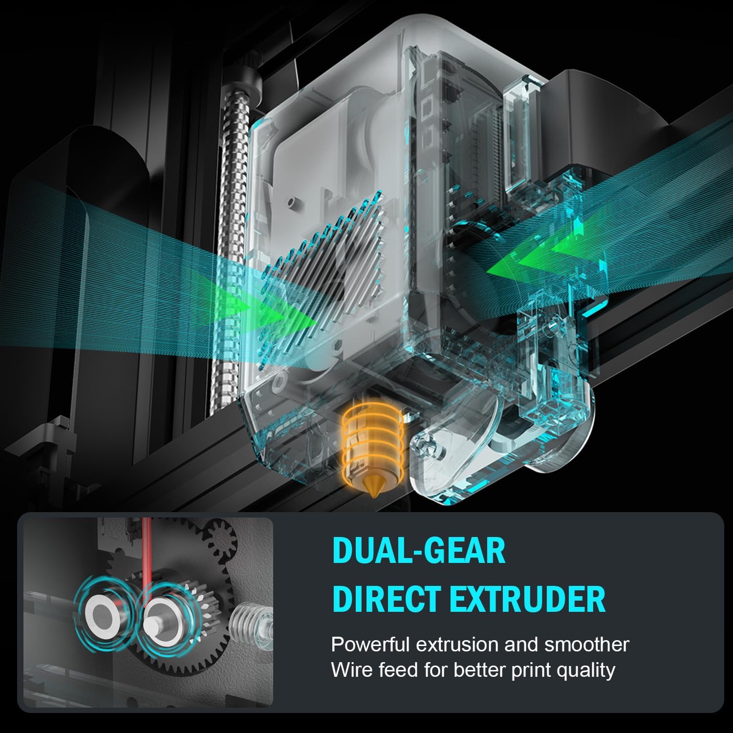 Artillery Sidewinder X3 Plus 3D Printer 300mm/s High Speed Large FDM Printer Auto-Leveling Dual-Gear Direct Extruder and High-Temp Auto Cleaning Nozzle Ideal for Beginners 11.8x11.8x15.7In