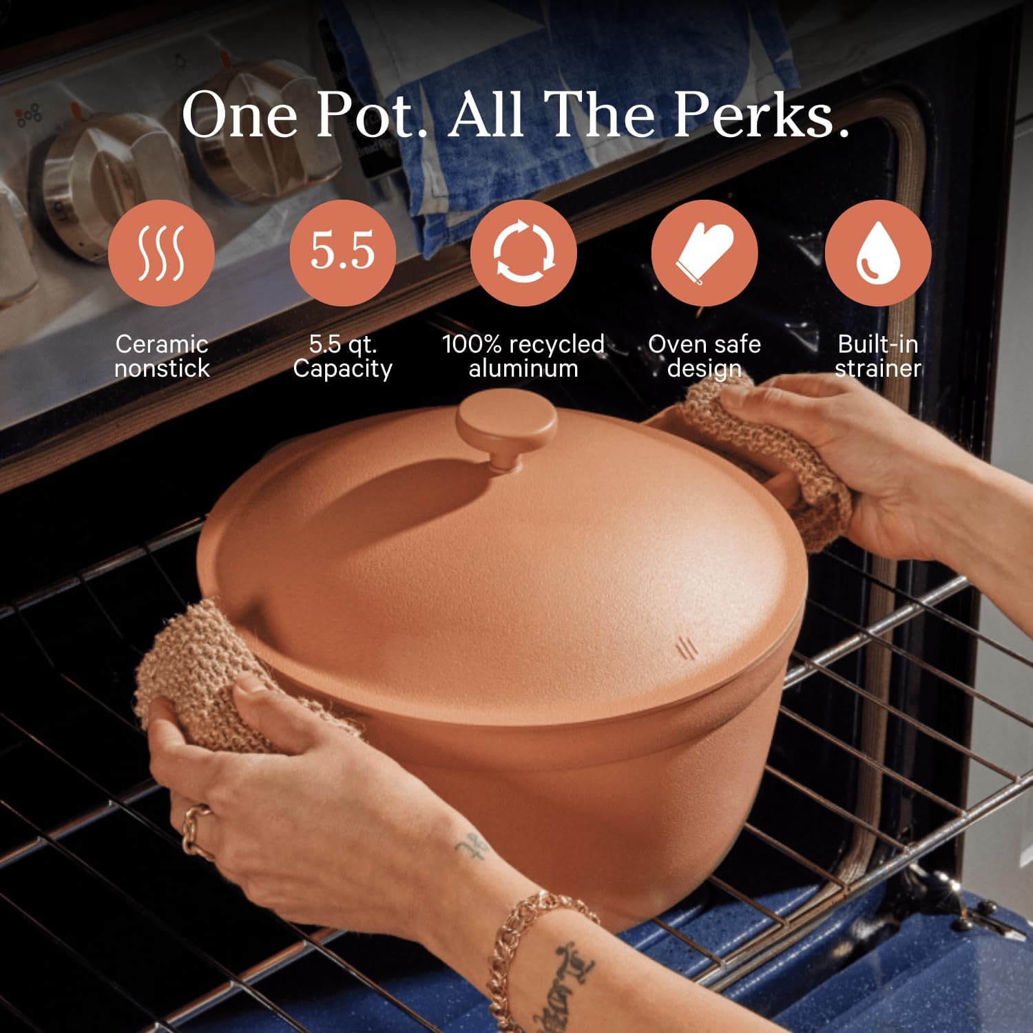 Our Place Home Cook Duo - Always Pan 2.0 & Perfect Pot Bundle | Multi-Functional Cookware Set Replaces 18 Pieces | Spice