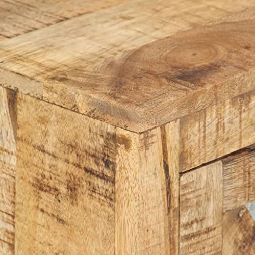 Sideboard 31.5"x11.8"x29.9" Solid Wood Mango,Modern Mango Wood Sideboard with Ample Storage and Patterns for Living Room Dining Room Furniture, Buffets & Sideboards