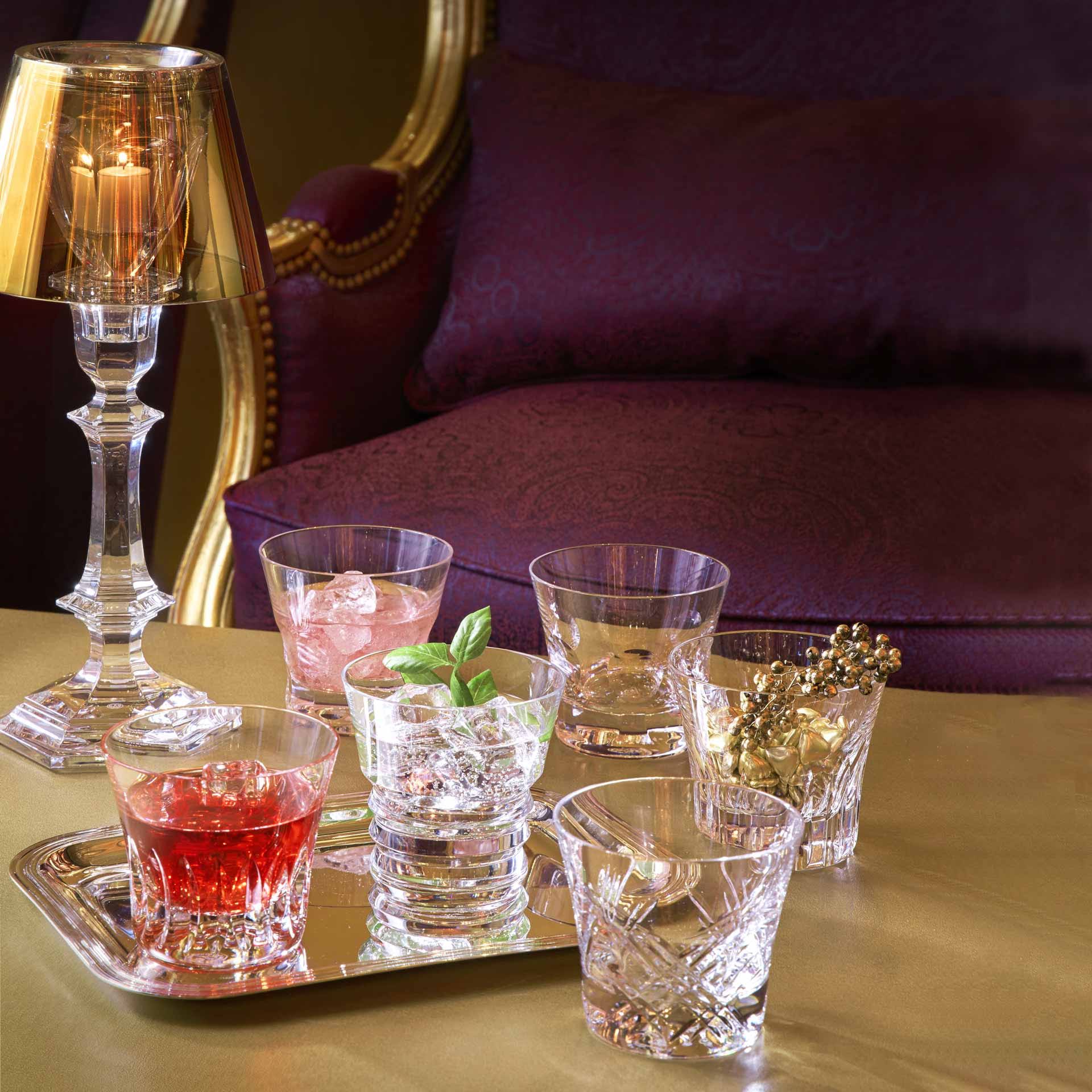 Baccarat Everyday Set of 6 Assorted Crystal Tumblers