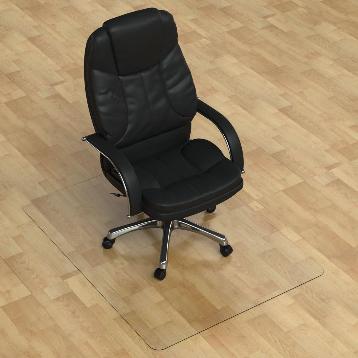 [UpgradedVersion] Crystal Clear 1/5 Thick 47 x 40 Heavy Duty Hard Chair Mat, Can be Used on Carpet or Hard Floor