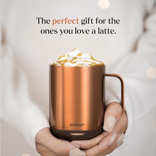 Ember Temperature Control Smart Mug 2, 14 Oz, App-Controlled Heated Coffee Mug with 80 Min Battery Life and Improved Design, Black