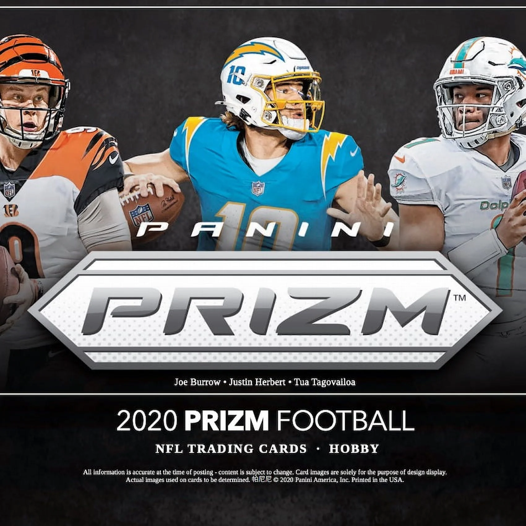 2020 Panini Prizm NFL Football Trading Cards Hanger Box
